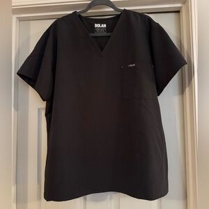 *SCRUB SET* Dolan Charcoal Grey V-Neck Scrub Top and Cargo Jogger Scrub Bottoms